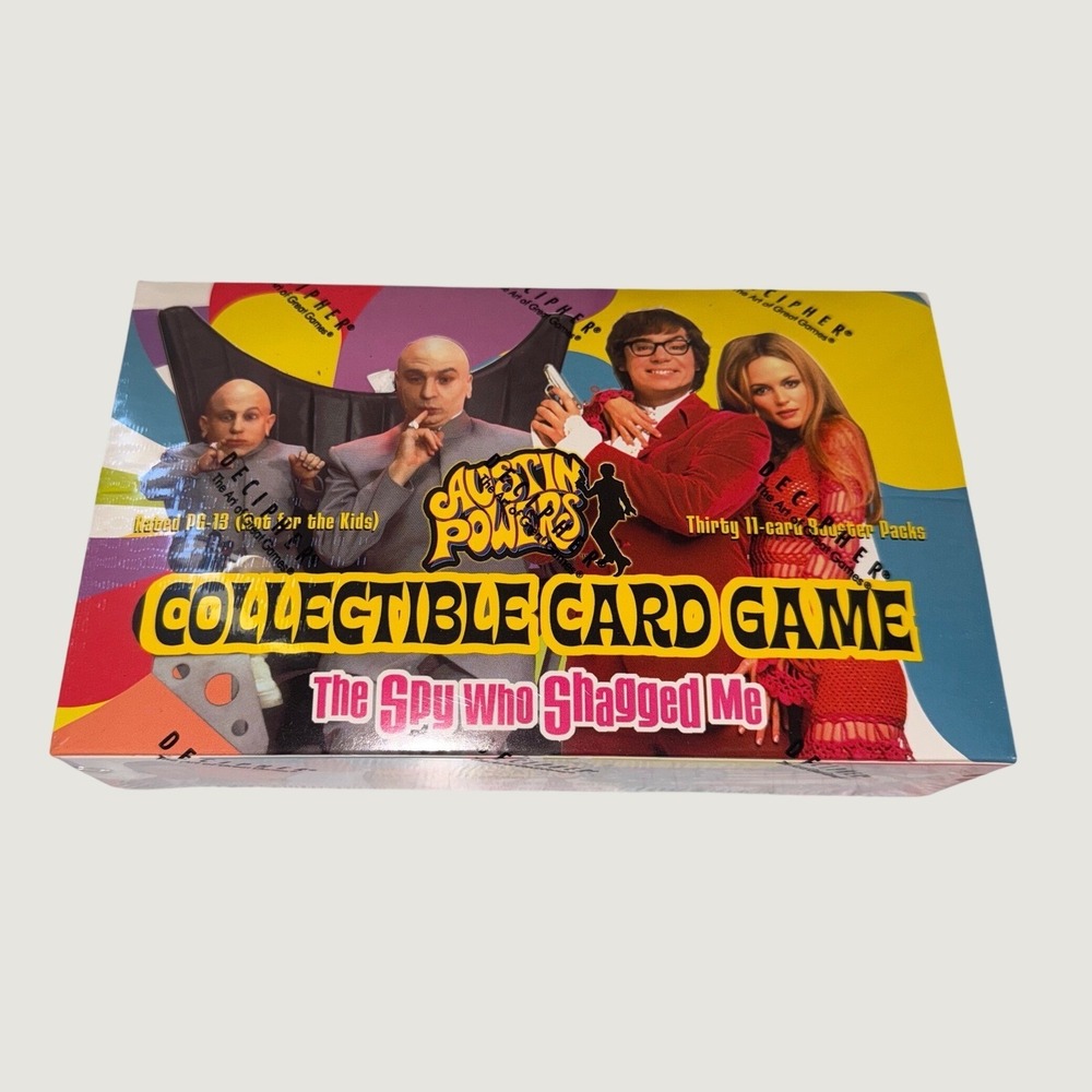 1 Box Factory Sealed Box of Austin Powers The Spy Who Shagged Me Card Game packs